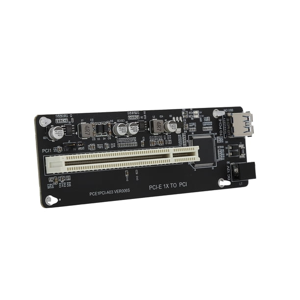 Tarjeta adaptadora PCI-E a 2 puertos PCI PCI-E a 2 puertos Adaptador PCI Chip Control de captura de video de vigilancia Estable para tarjeta de sonido innovadora para tarjeta de ANGGREK Otros
