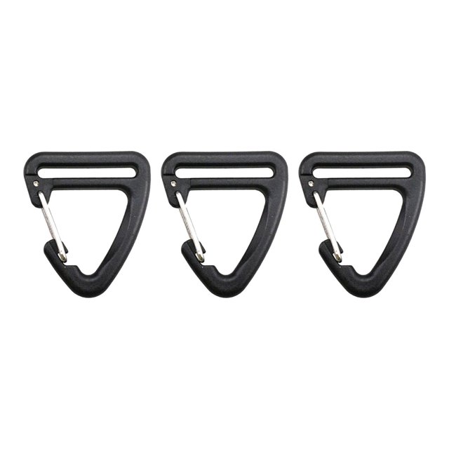 Maytalsory Crochet de Sangle en Sangle Connexion en Sangle Faite de Pinces de Haute Qualité pour Équipement de Camping Randonnée Bricolage Triangle 3 Pcs