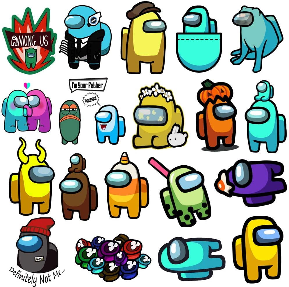 home furniture diy 100pcs among us game stickers pack laptop luggage skateboard graffiti decals set sk7715568