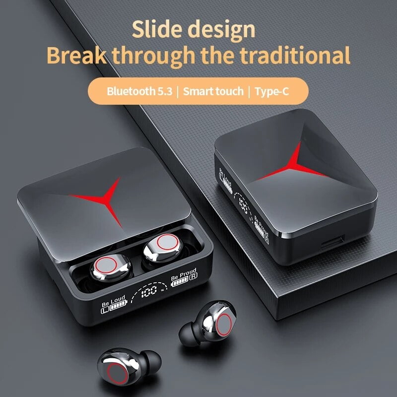 New Tws M90 Wireless Headphones Bluetooth 5.2 Touch Control Earphones Sport Earbuds Music Hifi Stereo Gaming Headset For Xiaomi - Earphones &amp; Headphones