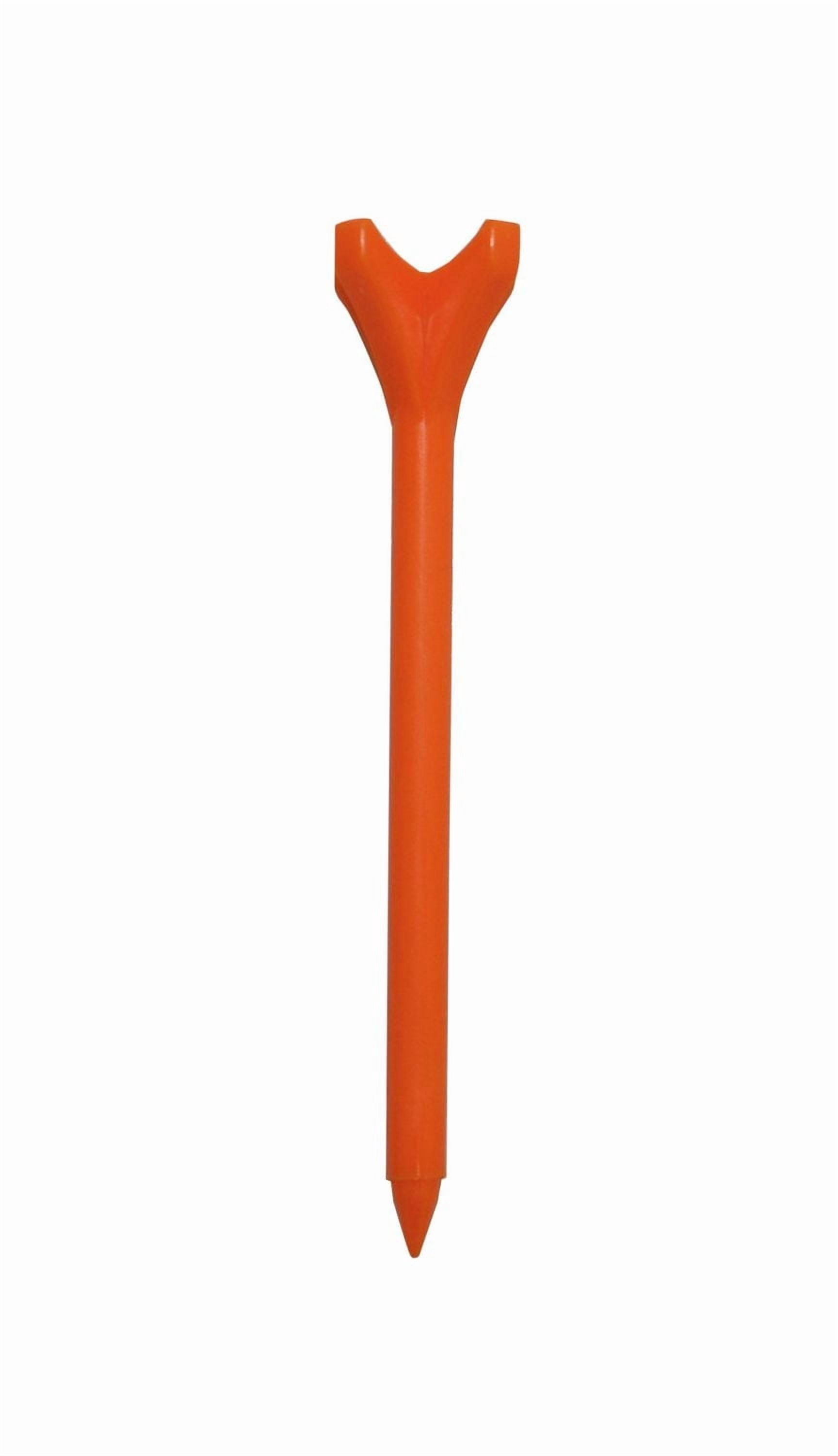 2 3/4" (69mm) Tés De Golf En Plastique Performance Orange, paquet de 20 par Tour Mission