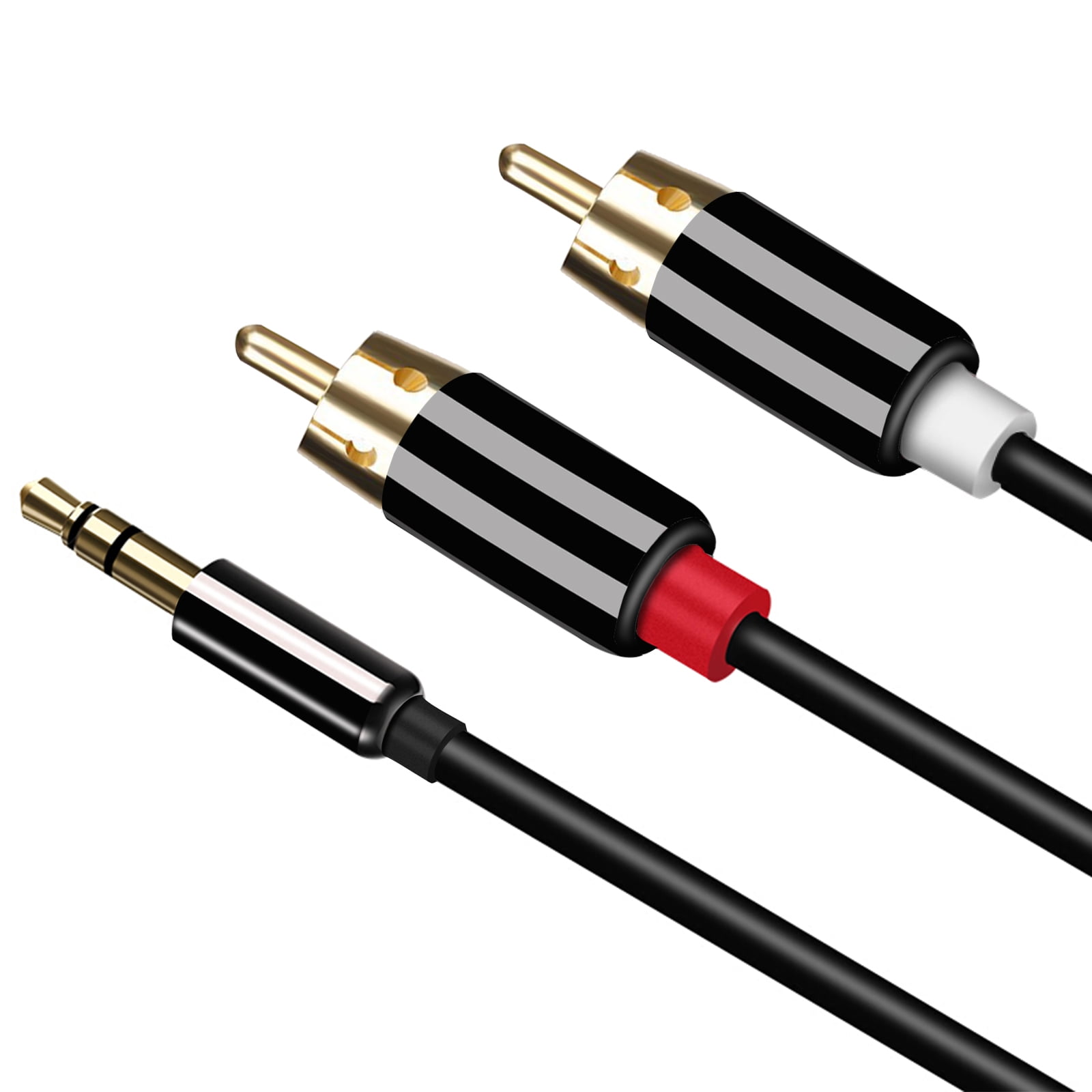 Cables & Adapters Consumer Electronics 6 FT 3.5 mm Aux Cable Plug to 2