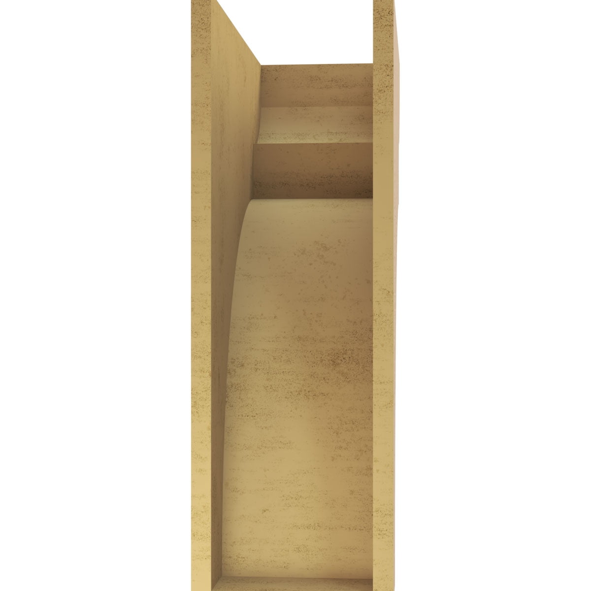 10"W x 20"D x 30"H Classic Yorktown Rough Cedar Woodgrain TimberThane Corbel, Primed Tan