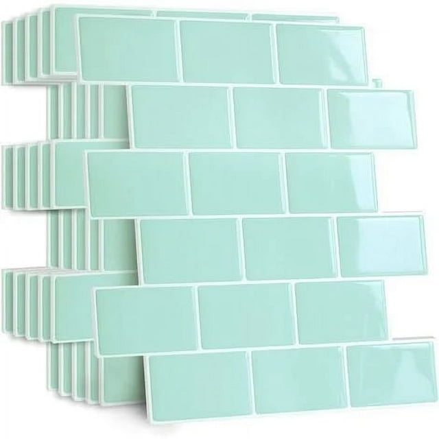 Salpicaduras adhesivas más gruesas para cocina, baño, azulejos de pared adhesivos falsos, salpicaduras de cocina adhesivas negras, azulejos de pared adhesivos de PVC impermeables