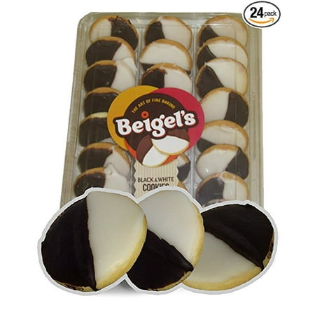 Beigel's Black and White Cookies - Tray of 24 (Best Black And White Cookies In New York City)