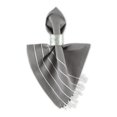 thumbnail image 3 of Juego De 4 Servilletas Con Borlas A Rayas Grises Y Blancas, 3 of 3