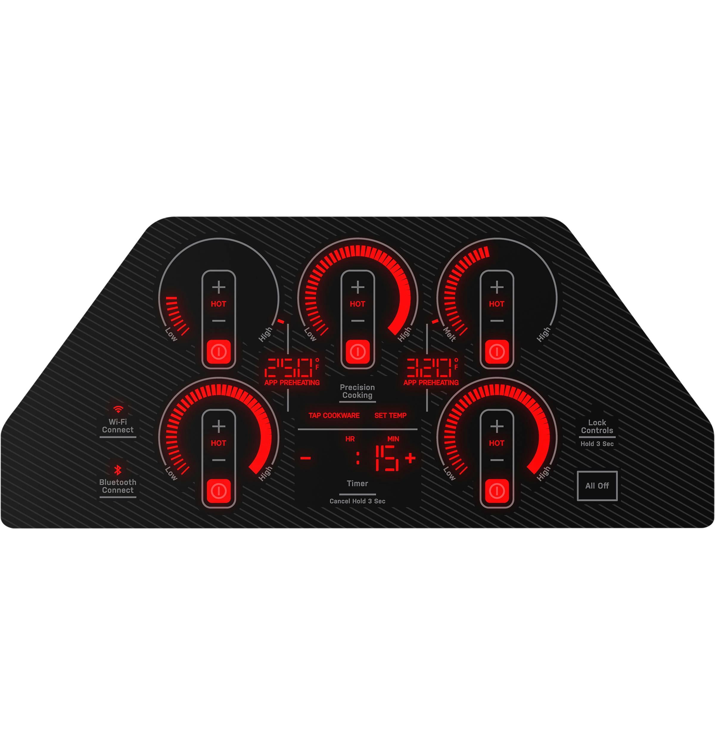 Ge Profile Php7036 36" Wide 5 Burner Induction Cooktop - Black