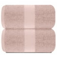 thumbnail image 4 of White Classic Luxury Bath Sheet Towels Extra Large 35x70 Inch | 2 Pack, Pink, 4 of 11
