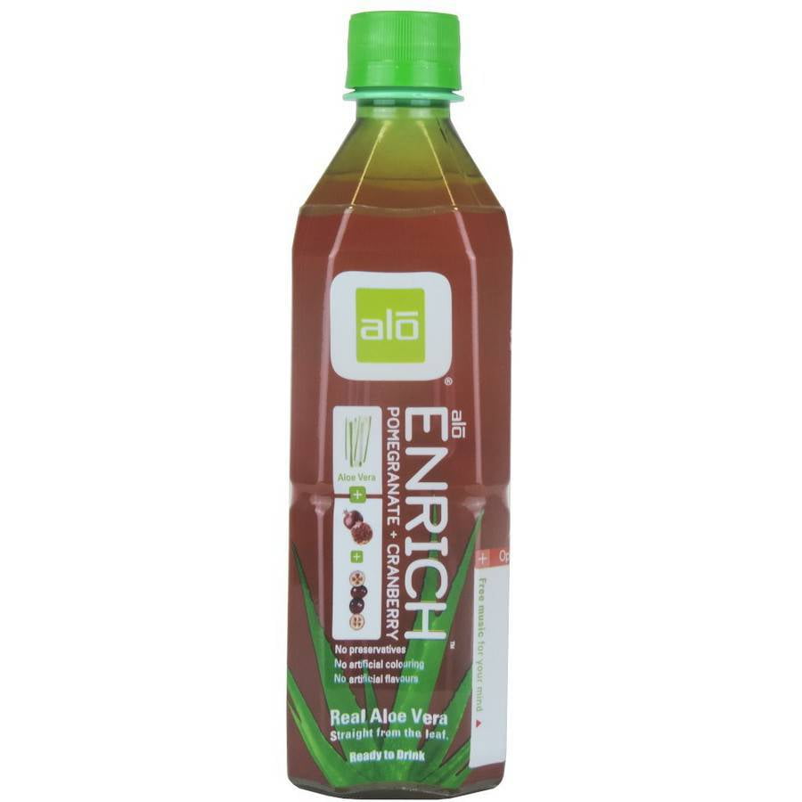 ALO Enrich Drink with Pomegranate Cranberry, 50.7 Fluid Ounce (Pack of 6) by