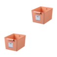thumbnail image 4 of Cateissary Cesta de almacenamiento de escritorio organizada para artículos diversos y comodidad El diseño de gran apertura para recuperación naranja Tamaño pequeño ancho [101 2Conjunto, 4 of 6