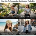 thumbnail image 6 of Bee and Bloom Hat for Women, Embroidered Garden Morning Hat, Adjustable Breathable Baseball Cap for Gardeners Women, 6 of 7