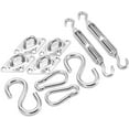thumbnail image 3 of Sun Shade Sail Hardware Kit Heavy Duty Stainless Steel Anti Rust Sunshades Canopy Installation Kit for Outdoor Patio Garden Rectangle Square Triangle Sun Shade Sail 42pcs Set, 3 of 5