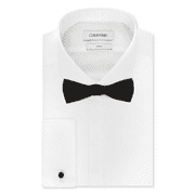 Calvin Klein Men's Extra-Slim Fit Dress Shirt and Pre-Tied Bow Tie Set 16.5 34/35