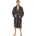 thumbnail image 2 of Men's Soft Plush Fleece Classic or Hooded Robe with Front Pockets, 2 of 7