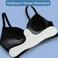 thumbnail image 3 of TELOLY 2026 New 5/10Pcs Bra Liner Reusable Washable Under-Breast Sweat Absorber Pads Women Odor Control Cotton Breast Pad Moisture Wicking Boob Insert Lining for Gym,Yoga,Running,Daily Wear, 3 of 7
