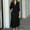 Black, variant on EQWLJWE Women Casual Shirt Dress Long Sleeve Blouse Loose Maxi Dress Button Down Tops Lapel Kaftan Curved Hem Long Cardigan