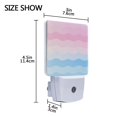 thumbnail image 4 of Yayeee LED Night Light for The Home Plug in With Light Sensors 2 Pack, Light Pink Stripes, 4 of 6