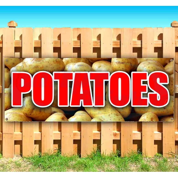 Potatoes 13 oz Vinyl Banner With Metal Grommets