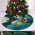 thumbnail image 6 of FMSHPON Halloween Cute Bat Xmas Christmas Tree Skirt Stand Mat for Holiday Party Decoration Indoor Outdoor 36 inches, 6 of 6