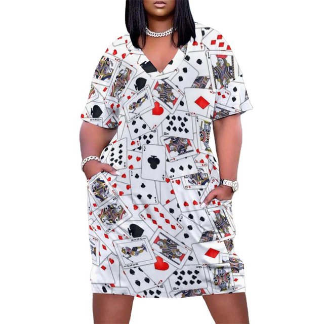 Playing Cards Loose Pocket Dress prom dresses 2025 evening dresses luxury 2025 Cocktail of dresses