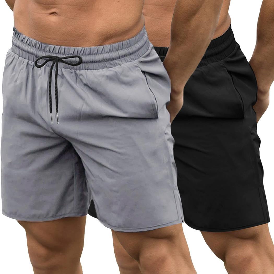 COOFANDY Men's 2 Pack Gym Workout Shorts Quick Dry Bodybuilding 