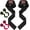 Black, variant on Padded Weight Lifting Straps, Weight Lifting Wrist Straps Black