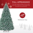 thumbnail image 4 of Best Choice Products Artificial Frosted Christmas Tree, 6ft Premium Unlit Spruce Design, Dense Branches - Blue Spruce, 4 of 7