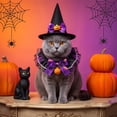 thumbnail image 6 of Halloween Pet Bandana and Hat Set for Cats and Dogs 2-Piece Saliva-Catching Party Photo Prop, 6 of 6