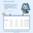 thumbnail image 6 of Haitryli Children Long Sleeve Painting Apron Colorful Print Waterproof Art Smocks Kindergarten Career Day Cover Bib Colorful XL/中, 6 of 6