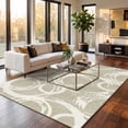 thumbnail image 4 of Nanan 5'x7' Geometric Area Rug Modern Abstract Rug with Non Slip Backing, Soft Machine Washable Indoor Carpet for Living Room, Bedroom, Dining Room, Beige, 4 of 7