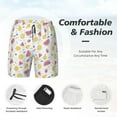 thumbnail image 5 of Daiia Watermelon And Lemon Mens Swim Trunks Swim Shorts Quick Dry Swim Shorts with Mesh Lining Pockets-Small, 5 of 9