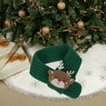 thumbnail image 5 of AuroraX Cute Christmas Scarf Classic Knit Small Green Scarf Soft Thick Warm Luxurious Wrap for Cat,Dog Pet, 5 of 6