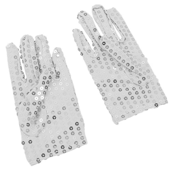 Dance Competitions Show Sequins Gloves Kids Party Mittens with Sequins Full Finger Gloves Festival Celebrations Costume
