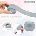 thumbnail image 3 of 3 Rolls 10.5  Caulk Tape Toilet Caulking Strip Self  Bathroom Sealing Peel and  Caulk Strip for Bathtub, 1.5  (Grey), 3 of 7