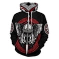 thumbnail image 3 of Hooded Sweatshirt for Everyday Casual Outdoor Wear with Front Pouch and Adjustable Drawstring Comfort Fit, 3 of 3