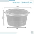 thumbnail image 4 of 50 Pcs Disposable Jello Shot Cups with Lids,Food-Safe PP,Transparent Plastic Containers for Jello, Sauces,and Condiments,Leak-Proof, 4 of 5