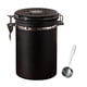 thumbnail image 2 of Almacenamiento de granos de café con extractores Gadgets con una cuchara Café Hermético Té Azúcar negro.8L, 2 of 8