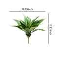 thumbnail image 4 of Billuyoard Suculentas artificiales, 21 hojas, gran planta de aloe de imitación, plantas sin maceta, decoración de paisaje de jardín para accesorios de Flores artificiales Billuyoard HA084207-00, 4 of 6