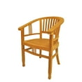thumbnail image 4 of Anderson Teak Captain Contemporary Teak Armchair in Natural Finish, 4 of 4