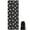 Black Cartoon Unicorn-2, variant on Black Cartoon Unicorn Flower Pattern Hot Yoga Mat Towel Non Slip for Hot Yoga - Quick-Drying Yoga Mat Cover with 4 Corner Pockets with Travel Bag - Hot Yoga Towel Non Slip 70"x26"