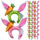 thumbnail image 1 of 20pcs Cartoon Rabbit Balloon Headband Bunny Balloon Hair Hoops Easter Balloon Decor, 1 of 2
