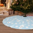 thumbnail image 6 of Sikiie Cute Bunny 30-48 inches {designName} Print Christmas Tree Skirt Snowman Xmas Tree Skirt with Edge Christmas Decorations for Holiday Party30", 6 of 7