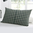 thumbnail image 5 of Black Grey Buffalo Plaid Rustic Throw Pillow Cover, Country Geometric Rectangle Decorative Pillow Case Protector Soft Cushion Cover Lumbar Pillowcase for Couch Sofa Bedroom Car Chair Decor 12x20 Inch, 5 of 8