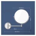 thumbnail image 4 of Cosmetic Mirror Wall-mounted Mirror Lighted Makeup Mirror 8inch 10X Personal Makeup Mirrors ,Widely Use, 4 of 6