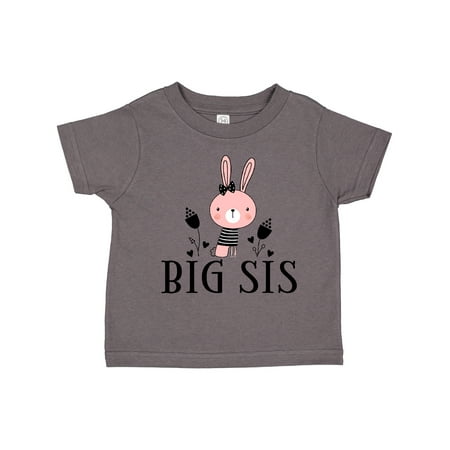 

Inktastic Big Sis Outfit Girls Sister Bunny Gift Toddler Toddler Girl T-Shirt