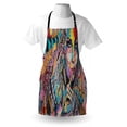 thumbnail image 3 of Modern Art Apron Sexy Girl with Tribal Dreamcatcher and Ethnic Murky Oriental Bohemian Paint, Unisex Kitchen Bib Apron with Adjustable Neck for Cooking Baking Gardening, Multicolor, by Ambesonne, 3 of 3