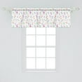 thumbnail image 2 of Ambesonne Music Window Valance, Watercolor Sonic Art, 54" X 18", Multicolor, 2 of 3