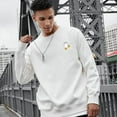 thumbnail image 3 of Men's 330g 100% Cotton Emoji Pattern Dropped Shoulder Crew Neck Sweatshirt, 3 of 30
