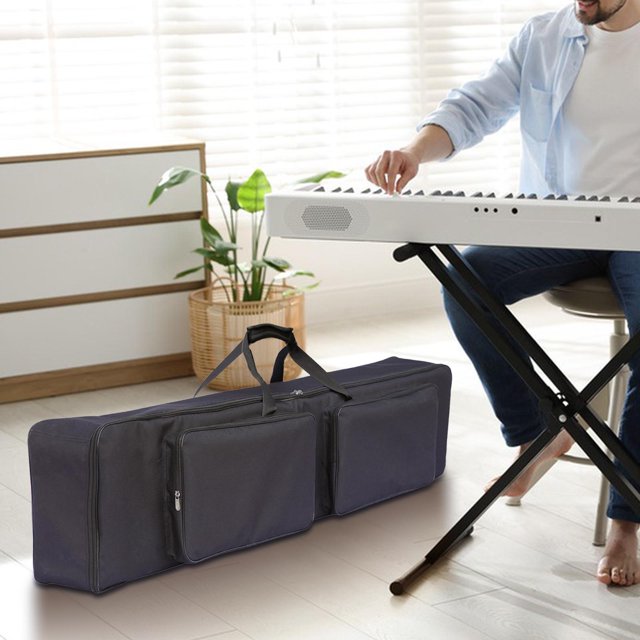 BELOVING 88 Key Keyboard Case with Pocket Carrying Case for Music Studio Concert Tour