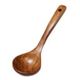 thumbnail image 1 of Kitchen Long Handle Wooden Dessert Rice Soup Spoon Teaspoon Cooking Utensil, 1 of 10